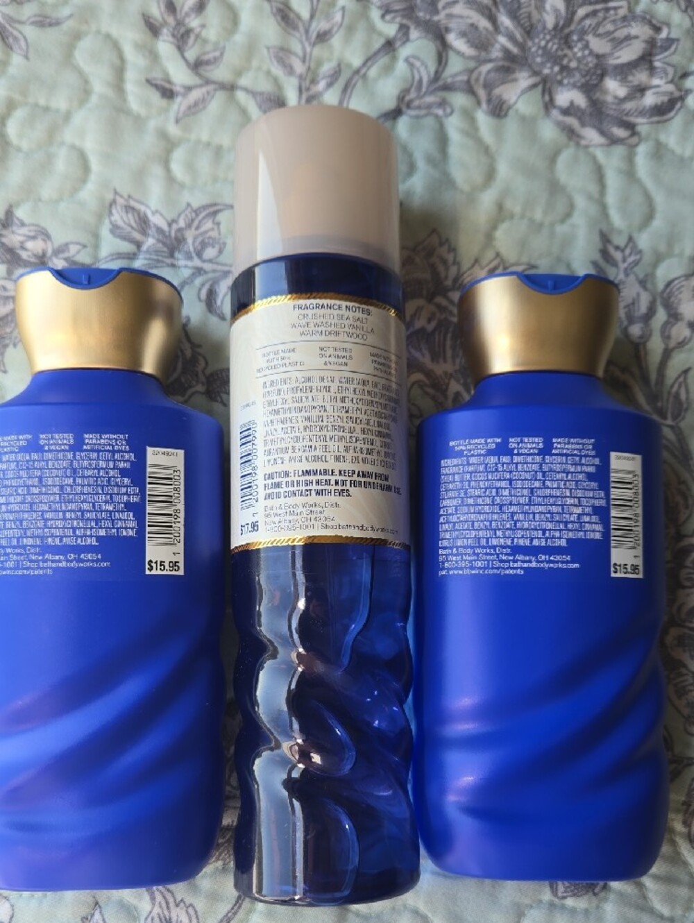 Bath & Body Works Coastal Dreaming Blue Lotion & Fragrance Mist Trio - Picture 2 of 2